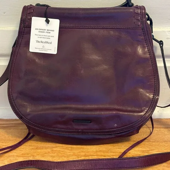 Rebecca Minkoff Leather Crossbody Bag - Purple - Picture 3 of 5